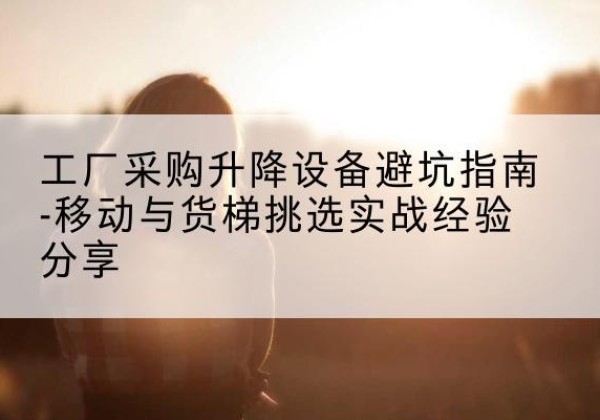 托克逊移动式升降机怎么选-工厂采购升降设备避坑指南-移动与货梯挑选实战经验分享