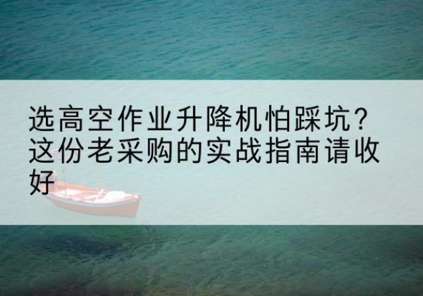 托克逊高空作业升降机厂家推荐-选高空作业升降机怕踩坑？这份老采购的实战指南请收好