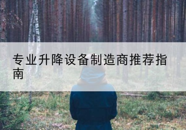托克逊电动剪叉升降平台厂家-专业升降设备制造商推荐指南